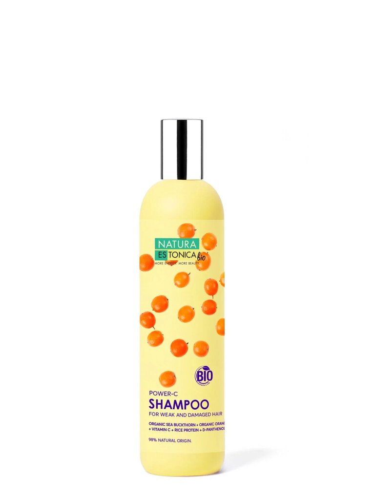 Kosteuttava shampoo C-vitamiinilla Natura Estonica BIO 400 ml hinta ja tiedot | Shampoot | hobbyhall.fi