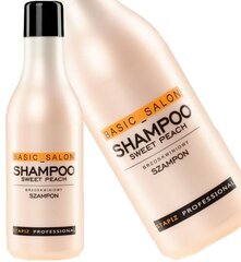 Stapiz Basic Salon Sweet Peach shampoo 1000 ml hinta ja tiedot | Shampoot | hobbyhall.fi