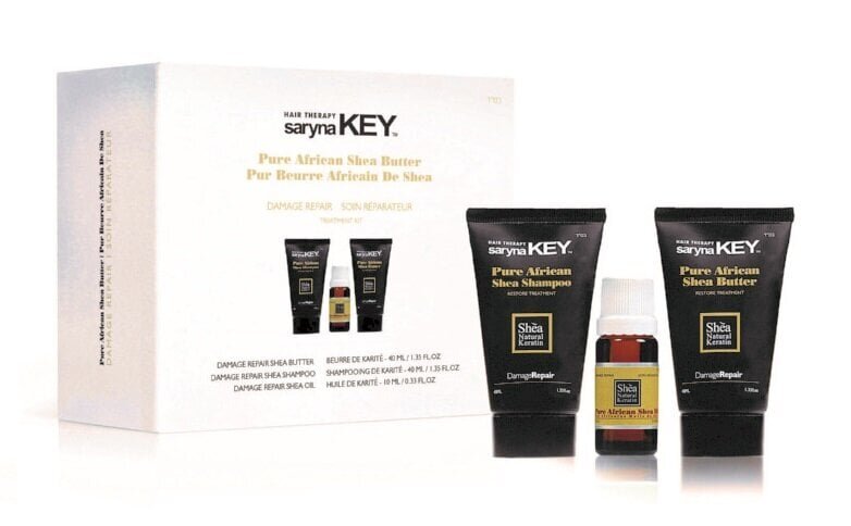 Hiustenhoitosetti Saryna Key Pure African Shea: shampoo 40 ml + hoitoaine 40 ml + hiusöljy 10 ml hinta ja tiedot | Shampoot | hobbyhall.fi