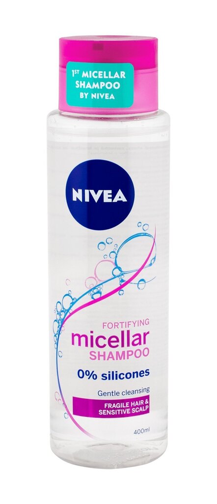 Nivea Fortifying Micellar shampoo 400 ml hinta ja tiedot | Shampoot | hobbyhall.fi