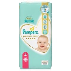 Vaipat PAMPERS Premium Care 4 kokoa, 9-14 kg, 52 kpl hinta ja tiedot | Vaipat | hobbyhall.fi