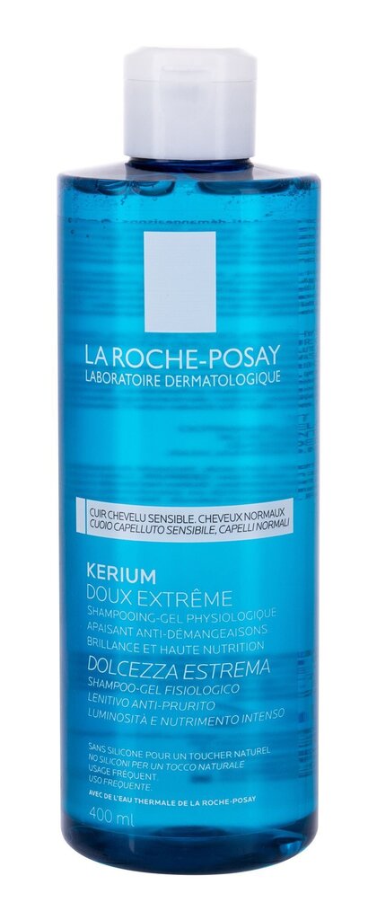 La Roche Posay Kerum hellävarainen shampoo 400 ml hinta ja tiedot | Shampoot | hobbyhall.fi
