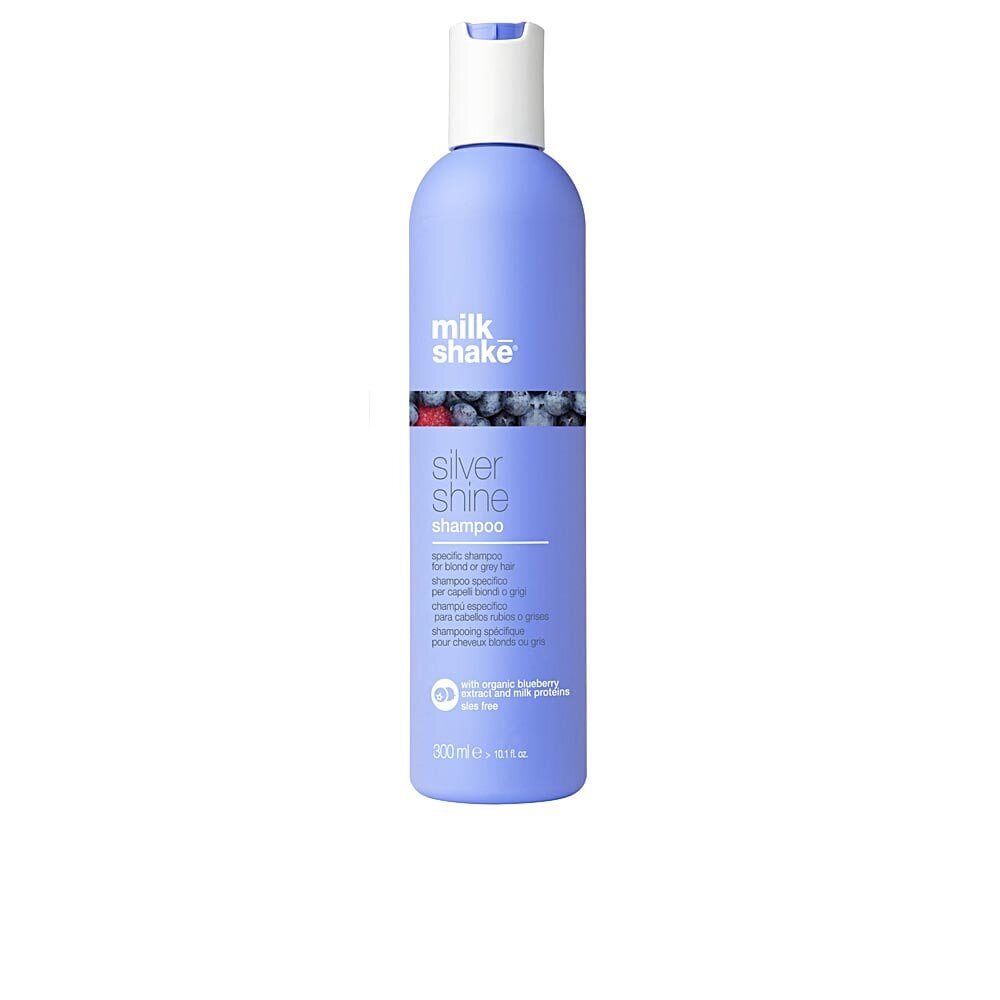 Shampoo harmaille ja vaaleille hiuksille Milk Shake Silver Shine Shampoo 300ml hinta ja tiedot | Shampoot | hobbyhall.fi