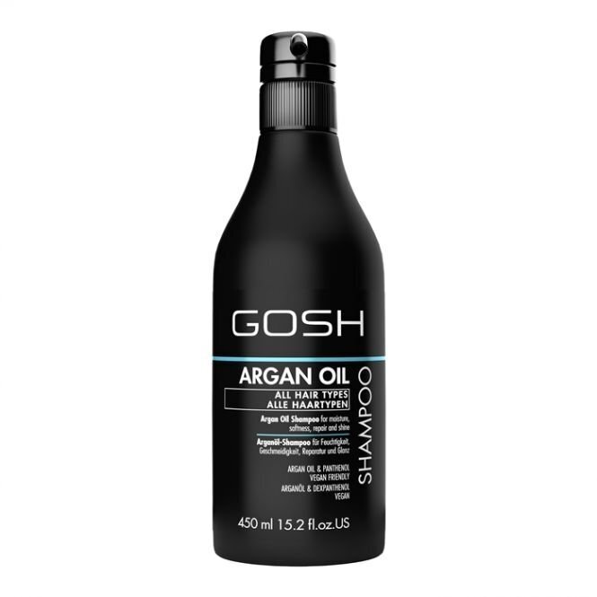 Shampoo GOSH Argan Oil 450 ml hinta ja tiedot | Shampoot | hobbyhall.fi