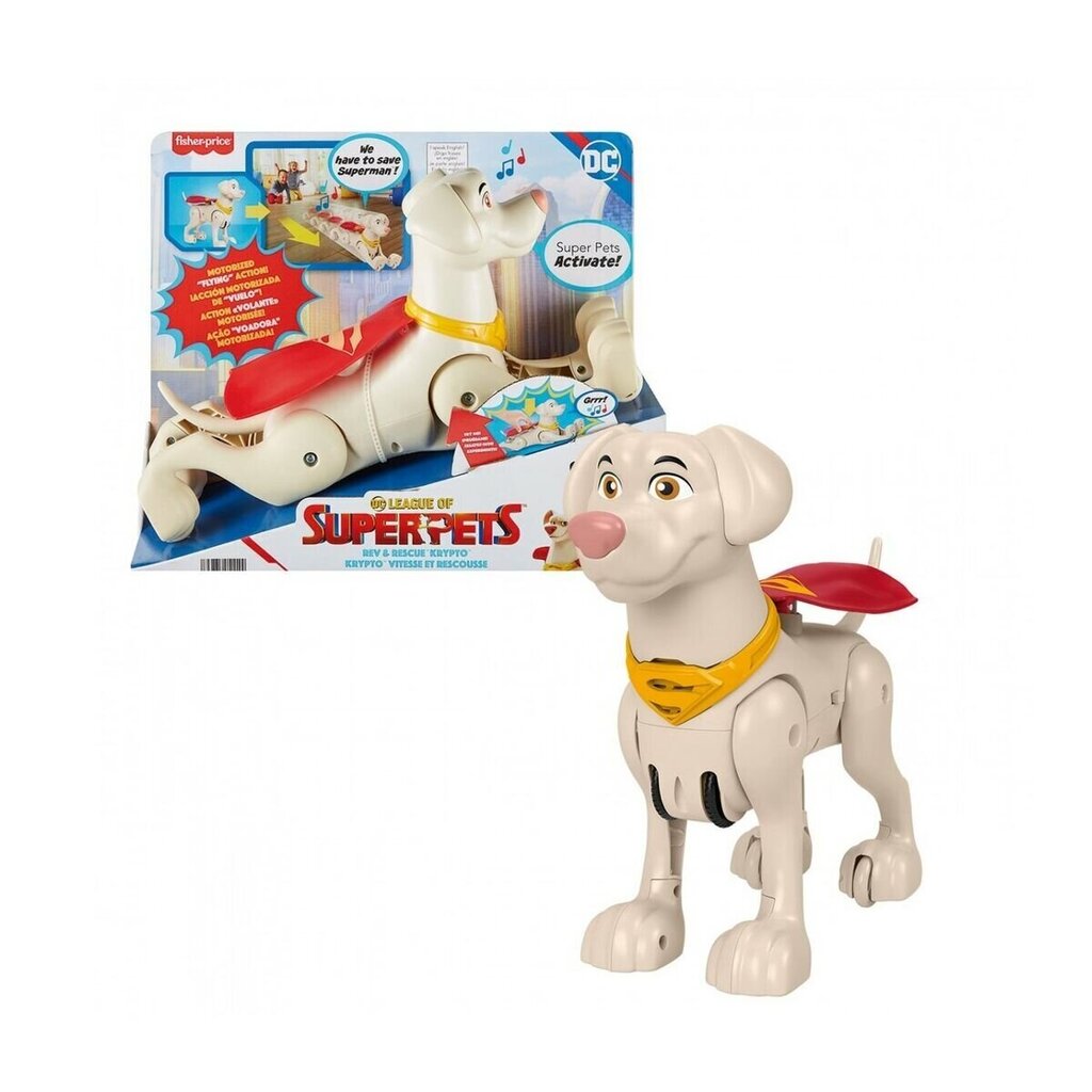 Dc League of Super-Pets Krypto pentufiguuri äänellä hinta ja tiedot | Poikien lelut | hobbyhall.fi