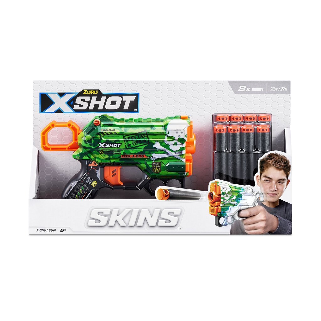 Skins Menace Xshot Toy Rifle, 36515 hinta ja tiedot | Poikien lelut | hobbyhall.fi