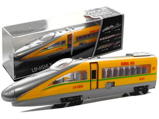 Pendolino Spring Powered Train keltainen äänillä ja valoilla hinta ja tiedot | Poikien lelut | hobbyhall.fi