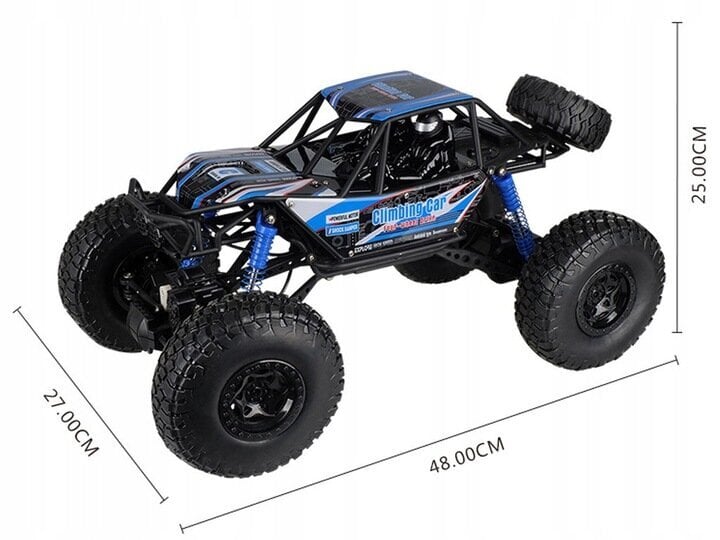 Kaukosäädinauto Rock Crawler, 48 cm. hinta ja tiedot | Poikien lelut | hobbyhall.fi