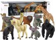 Setti afrikkalaisten villieläinten hahmoja Lean Toys, 9 kpl. hinta ja tiedot | Poikien lelut | hobbyhall.fi