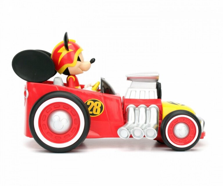 Disney Mickey Roadster Racer RC-auto, punainen hinta ja tiedot | Poikien lelut | hobbyhall.fi