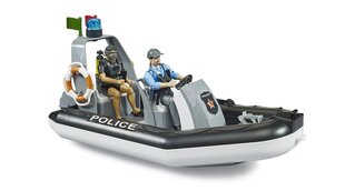 Poliisivene 2 hahmolla ja tarvikkeilla Bruder 62733 hinta ja tiedot | Poikien lelut | hobbyhall.fi