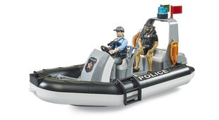 Poliisivene 2 hahmolla ja tarvikkeilla Bruder 62733 hinta ja tiedot | Poikien lelut | hobbyhall.fi