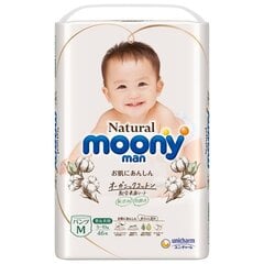 Japanilaiset housuvaipat Moony Natural M, 5-10 kg, 46 kpl. hinta ja tiedot | Vaipat | hobbyhall.fi
