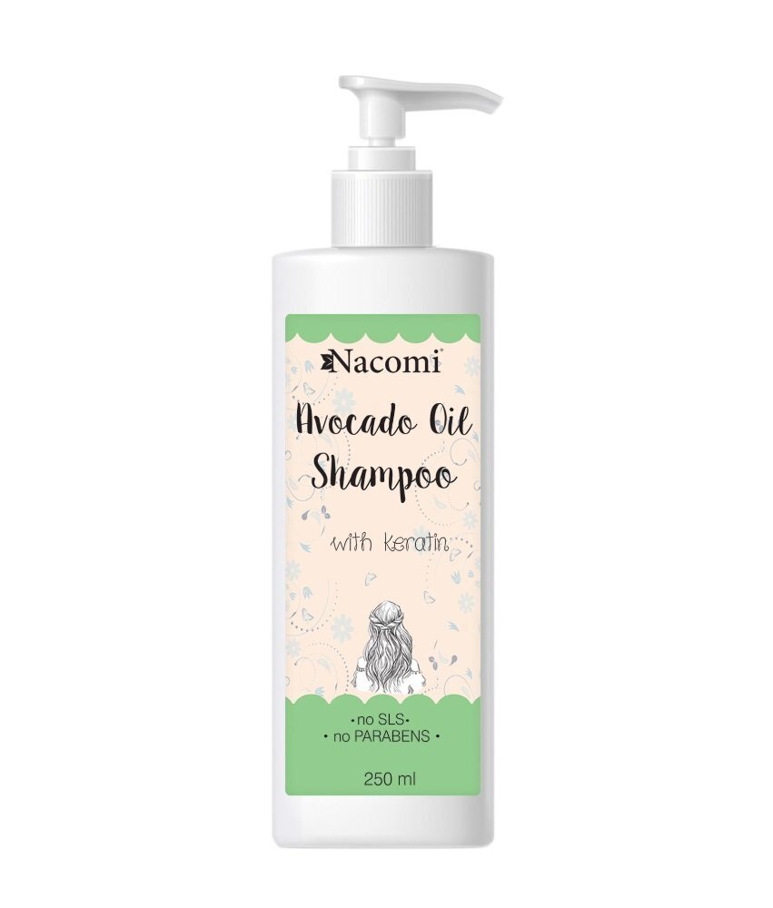 Nacomi Avocado Oil shampoo 250 ml hinta ja tiedot | Shampoot | hobbyhall.fi