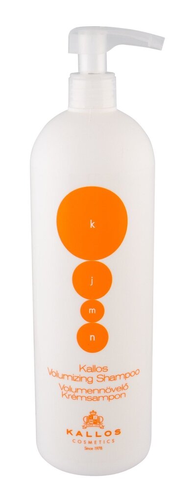 Kallos Cosmetics KJMN Volumizing shampoo 1000 ml hinta ja tiedot | Shampoot | hobbyhall.fi
