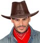 Hattu cowboy-ruskea hinta ja tiedot | Naamiaisasut | hobbyhall.fi