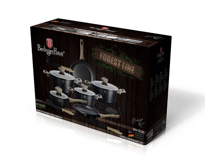 BERLINGER HAUS BH-1536 KATTILASARJA GRANITE FOREST LINE hinta ja tiedot | Kattilat ja painekattilat | hobbyhall.fi