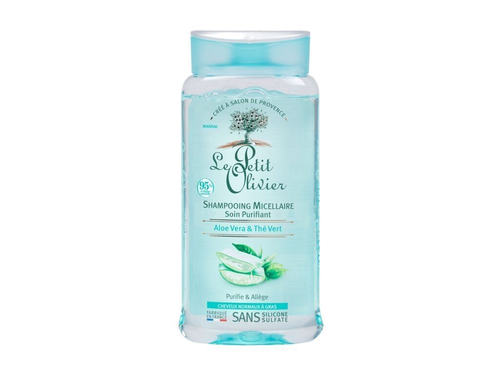 Le Petit Olivier Aloe Vera & Green Tea Purifying shampoo 250 ml hinta ja tiedot | Shampoot | hobbyhall.fi