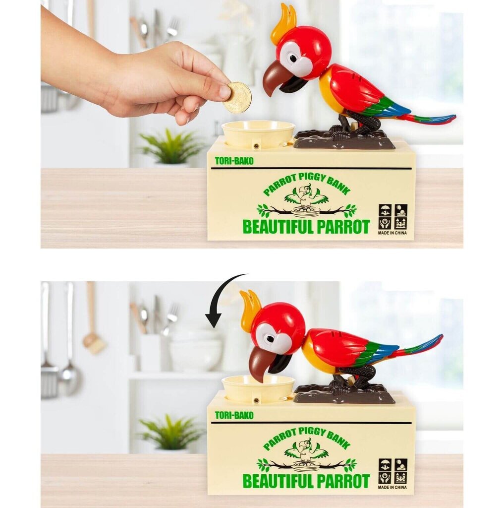 Säästölipas Parrot hinta ja tiedot | Hauskat säästölippaat | hobbyhall.fi