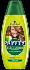 Schauma Clean & Fresh shampoo 400 ml hinta ja tiedot | Shampoot | hobbyhall.fi