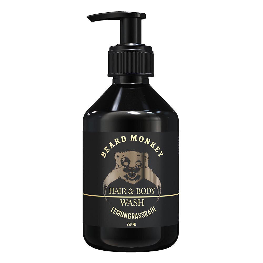 Shampoo BEARD MONKEY Sitruunaruoho vartalolle ja hiuksille, 250 ml hinta ja tiedot | Shampoot | hobbyhall.fi