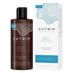 Tasapainottava ja kosteuttava shampoo CUTRIN Bio+ Re-Balance rasvaisille hiuksille 250 ml hinta ja tiedot | Cutrin Hajuvedet ja kosmetiikka | hobbyhall.fi