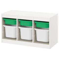 Säilytyskokonaisuus Ikea Trofast valkoinen 99x44x56 cm hinta ja tiedot | Lasten yöpöydät | hobbyhall.fi