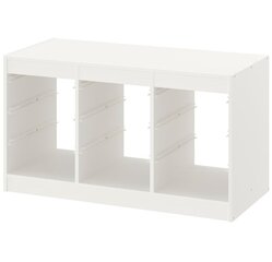 Säilytyskokonaisuus Ikea Trofast valkoinen 99x44x56 cm hinta ja tiedot | Lasten yöpöydät | hobbyhall.fi