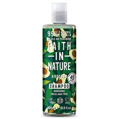 Avokadoöljyä sisältävä ravitseva shampoo Faith in Nature, 400 ml hinta ja tiedot | Shampoot | hobbyhall.fi