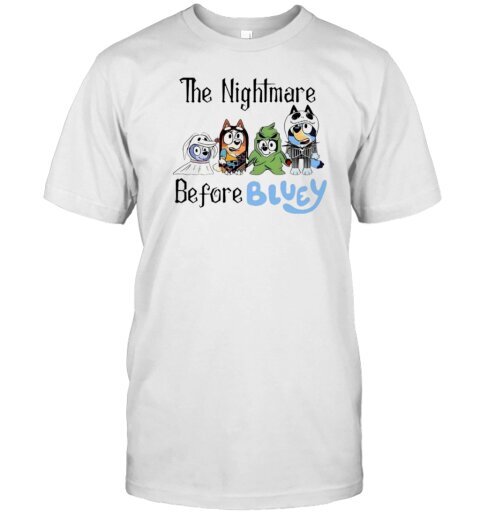 The Nightmare Before Bluey Halloween T-Shirt hinta ja tiedot | Miesten T-paidat | hobbyhall.fi