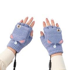 Käsienlämmittimet Winter USB Ladattavat Lämmitettävät Käsineet Sormenpää Puolisormen läppä Cashmere Käsineet Irrotettavat ja pestävät Lämpimät Käsineet Aikuisille hinta ja tiedot | Lämmittimet | hobbyhall.fi