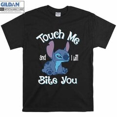 Lilo & Stitch Touch Me And I'll Bite You Funny T shirt T-shirt hinta ja tiedot | Miesten T-paidat | hobbyhall.fi