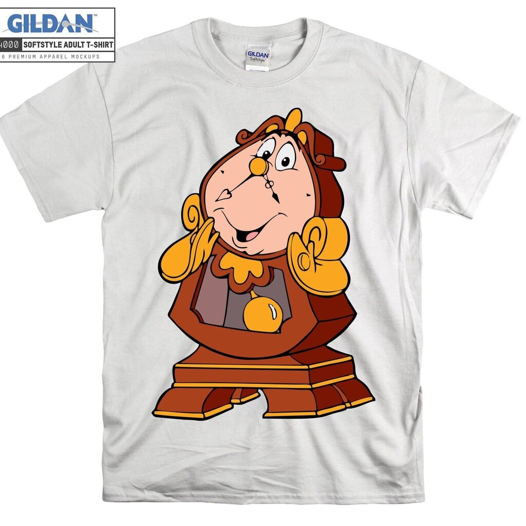 Beauty And The Beast Cogsworth Funny Art T shirt Hoodie T-shirt hinta ja tiedot | Miesten T-paidat | hobbyhall.fi