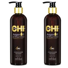 Argan- ja moringaöljyä sisältävä hoitoaine CHI Argan Oil Conditioner 340ml hinta ja tiedot | Hoitoaineet | hobbyhall.fi