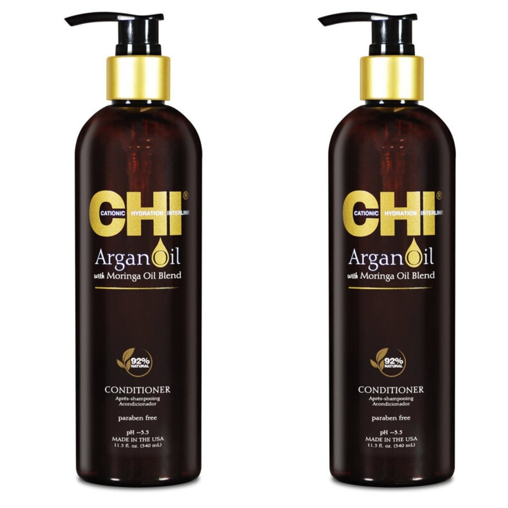 Argan- ja moringaöljyä sisältävä hoitoaine CHI Argan Oil Conditioner 340ml hinta ja tiedot | Hoitoaineet | hobbyhall.fi