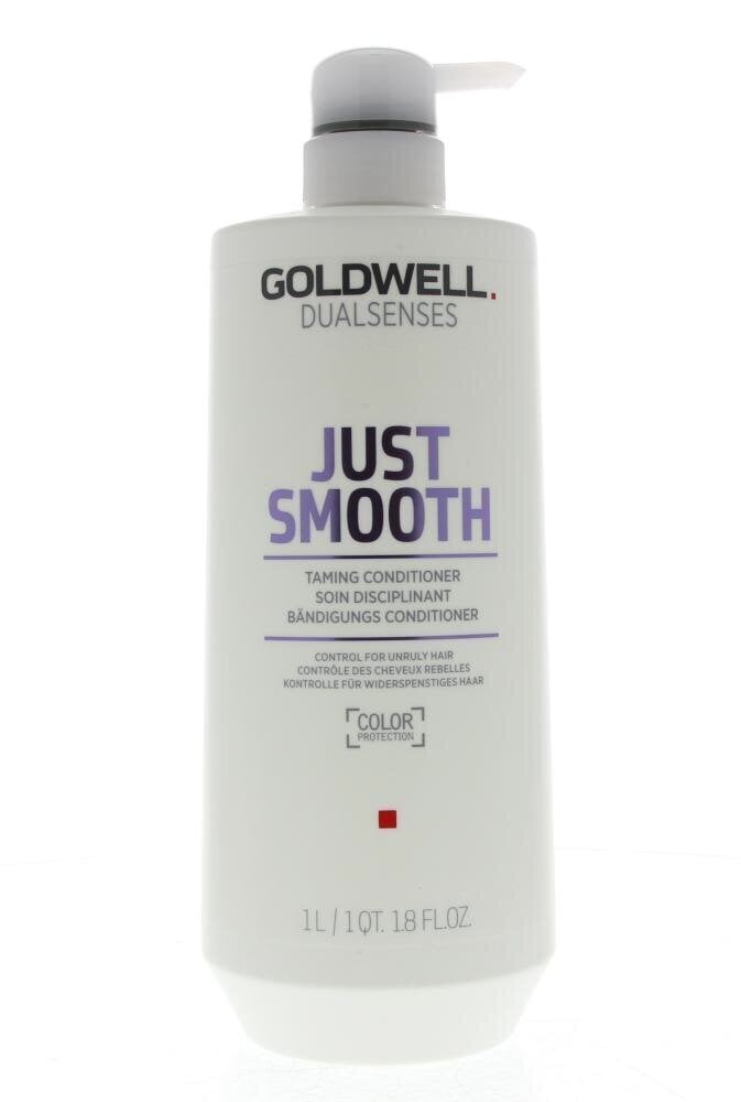 Silottava hoitoaine vaurioituneille hiuksille Goldwell Dualsenses Just Smooth 1000 ml hinta ja tiedot | Hoitoaineet | hobbyhall.fi