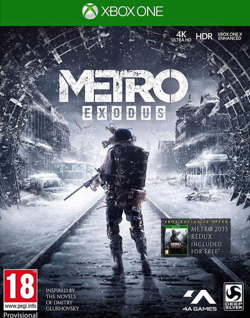 Metro Exodus Xbox One hinta ja tiedot | Tietokone- ja konsolipelit | hobbyhall.fi