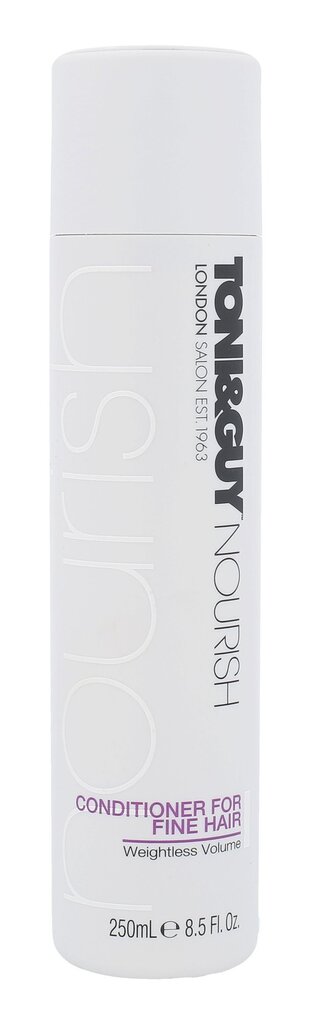 Volyymia lisäävä hiustenhoitoaine Toni & Guy Nourish Volume 250 ml hinta ja tiedot | Hoitoaineet | hobbyhall.fi