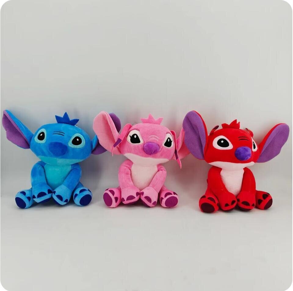 3 kpl 18cm Lilo ja Stitch pehmoleluja anime sarjakuva plushie pisto nukkeja tyyny söpö pehmolelu hinta ja tiedot | Pehmolelut | hobbyhall.fi