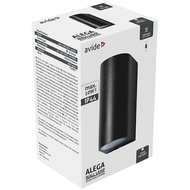 Avide LED-ulkovalo Alega 2xGU10 IP44 hinta ja tiedot | Puutarha- ja ulkovalot | hobbyhall.fi