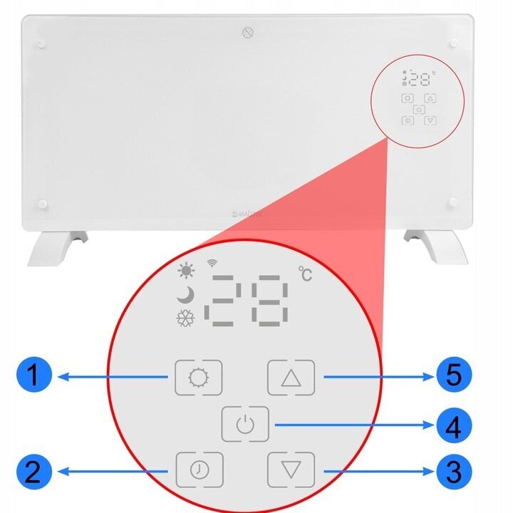 Maltec 200W konvektiolämmitin hinta ja tiedot | Lämmittimet | hobbyhall.fi