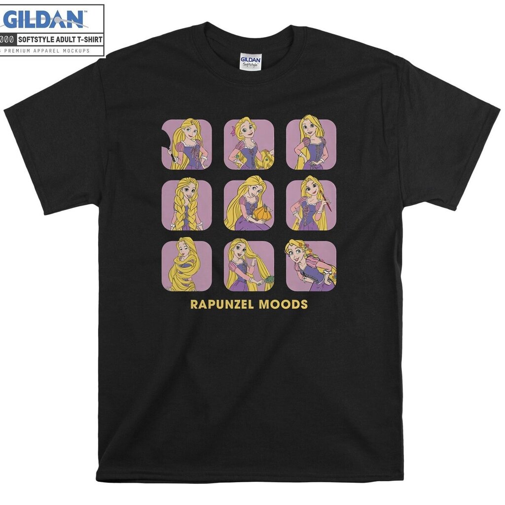 Rapunzel Moods Cute Face T-shirt hinta ja tiedot | Miesten T-paidat | hobbyhall.fi