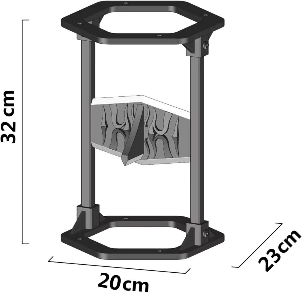 Revneey Manuaalinen klapikone 20x23x32 cm hinta ja tiedot | Puutarhatyökalut | hobbyhall.fi