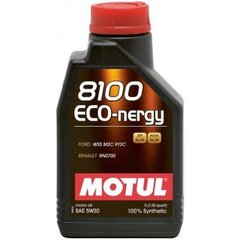 Öljy Motul 8100 ECO-NERGY 5W30, 1L. hinta ja tiedot | Motul Voiteluaineet | hobbyhall.fi