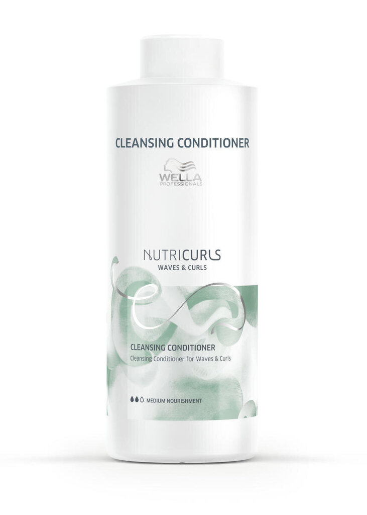 Wella Professionals Nutri Curls Cleansing Conditioner hoitoaine 1000 ml hinta ja tiedot | Hoitoaineet | hobbyhall.fi