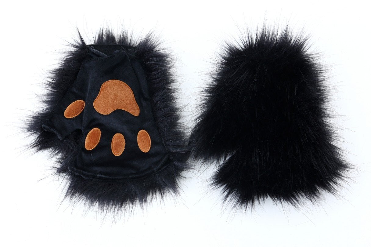 Simulaatio Pehmo Fox Ears Headband Tail Masquerade Pukeutuminen Musta hinta ja tiedot | Juhlakoristeet | hobbyhall.fi