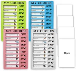 Pack Memo Checklist Board, Chore Chart -ilmoitustaulu, jossa on 40 tyhjää paperia matkailuauton kotimatka-aikataulun opintosuunnitelman muistutukseen hinta ja tiedot | Kalenterit ja muistikirjat | hobbyhall.fi