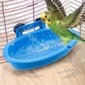 Bird Bath Tub Papukaijahäkki Lisävarusteet Kylpybudgie/Canary Bird Bath -ruokintakulho (sininen) hinta ja tiedot | Lintulaudat ja lintuhäkit | hobbyhall.fi