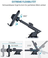 Autopuhelimen pidike, tuuletettu imukupin pidike, 3 in 1 yleiskäyttöinen autopuhelinteline, älypuhelinteline hinta ja tiedot | Puhelintelineet | hobbyhall.fi