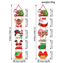 Hyvää joulua riippuva ovibanneri Joulupukki Lumiukko Pariskunta Joulukoristeita Koti Joulu Joulu 4 hinta ja tiedot | Koristeet ja tarrat | hobbyhall.fi